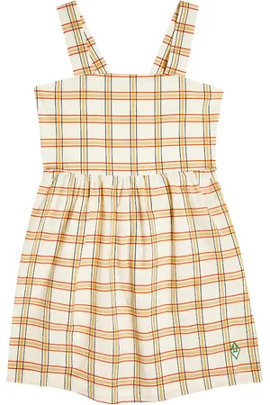 The Animals Observatory Badger checked cotton dress