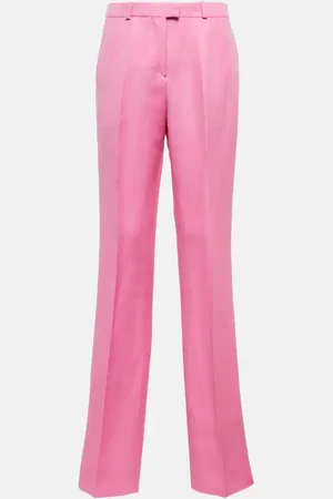 Etro Linen and silk straight-leg pants