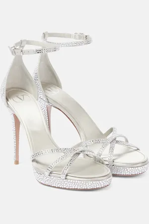 VALENTINO GARAVANI Eveninglam 115 embellished satin sandals