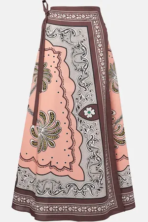 La DoubleJ Flipper printed cotton maxi skirt