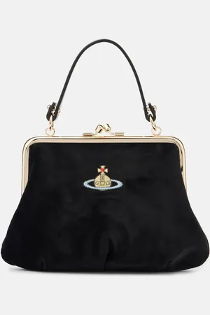 Vivienne Westwood Granny Frame Orb velvet tote bag