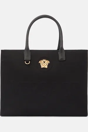 VERSACE La Medusa cotton canvas tote bag