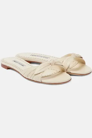 Manolo Blahnik Lolloflat leather mules