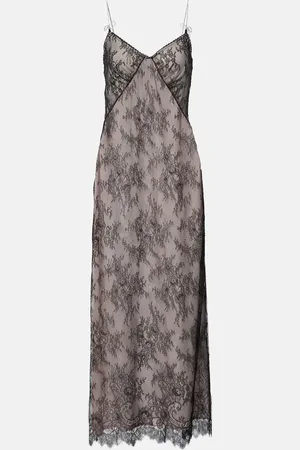BLUMARINE RebrodÃ© lace midi dress