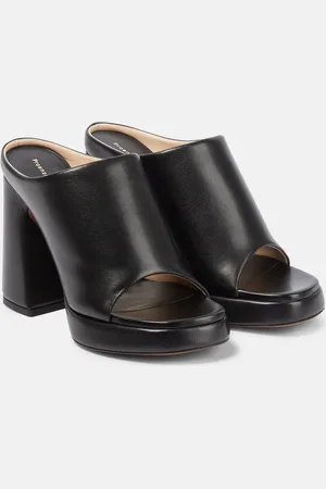Proenza Schouler Forma leather platform mules