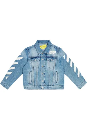 OFF-WHITE Paint Graphic denim jacket