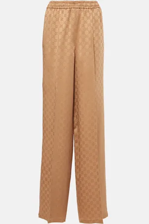 Gucci GG jacquard satin wide-leg pants