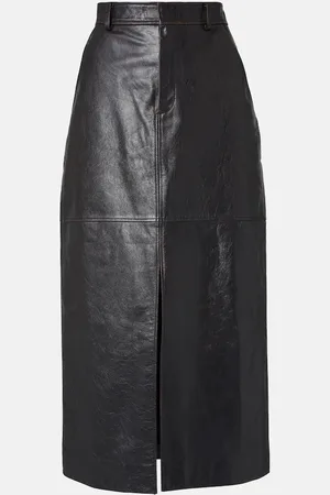 Self-Portrait Leather pencil skirt