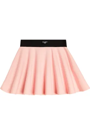 Dolce & Gabbana Flared pleated cotton skirt