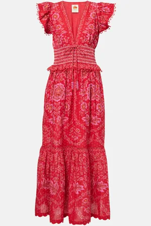 Farm Rio Floral cotton maxi dress
