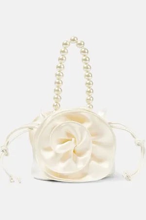 MAGDA BUTRYM Gathered silk-satin shoulder bag