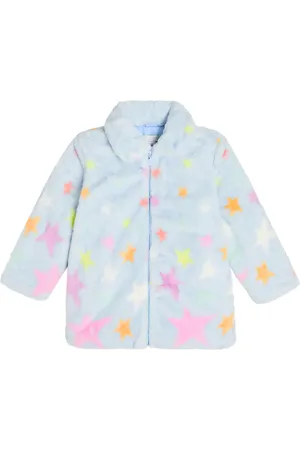 Stella McCartney Printed faux fur coat