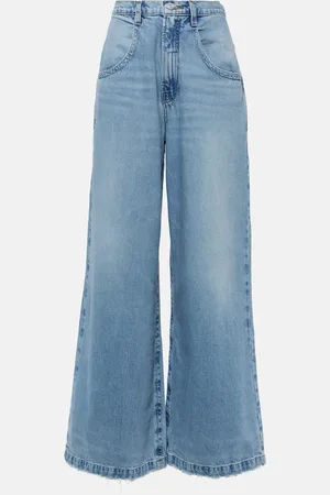 Frame The Skater high-rise wide-leg jeans