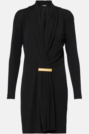 Tom Ford Draped crÃªpe jersey cocktail dress