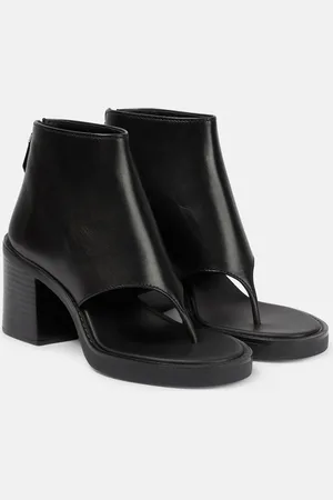 Miu Miu Thong leather ankle sandals