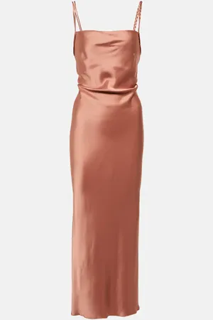 Nanushka Fiore satin midi dress