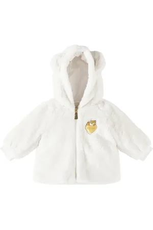 Moschino Baby Teddy Bear faux fur jacket