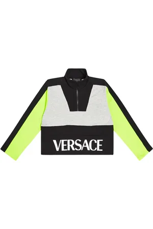 VERSACE Logo cotton jersey sweatshirt