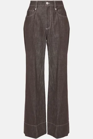 Brunello Cucinelli Mid-rise wide-leg jeans