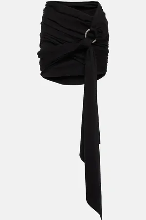 The Attico Fran technical jersey miniskirt
