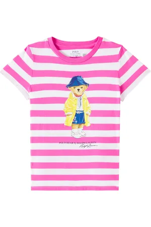 Ralph Lauren Polo Bear striped cotton jersey T-shirt