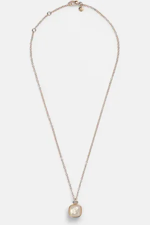 Pomellato Nudo 18kt rose and gold necklace with topaz, mother-of-pearl, and diamonds