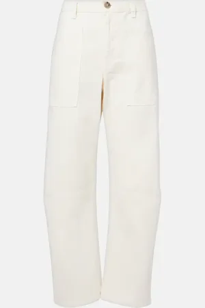 Velvet Brylie cotton twill wide-leg pants