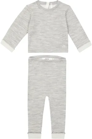 BONPOINT Baby Thai wool knit top and pants set