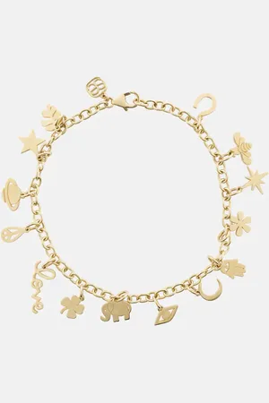 Sydney Evan 14kt charm bracelet