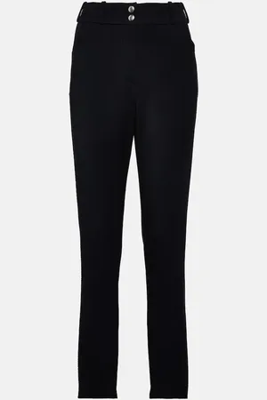 Loro Piana High-rise wool-blend slim pants