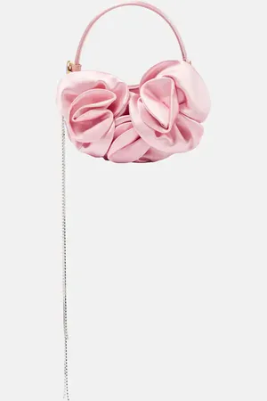 MAGDA BUTRYM Vesna Micro floral-appliquÃ© satin tote bag