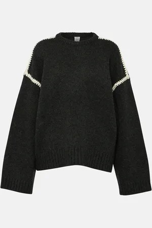 Totême Embroidered wool and cashmere sweater