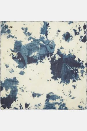 Chloé Tie-dye wool and silk scarf