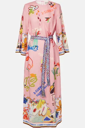 ALÉMAIS La Charrasca printed linen maxi dress
