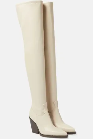 PARIS TEXAS Vegas faux leather over-the-knee boots