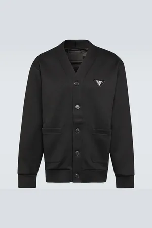 Prada Cotton-blend fleece cardigan