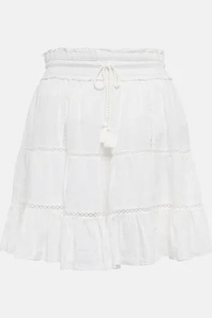Marant Etoile Lioline cotton and linen-blend miniskirt