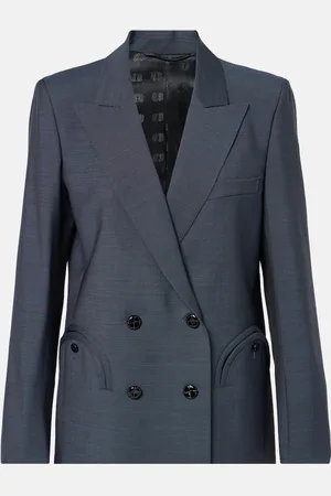 Blazé Milano Alie double-breasted wool and mohair blazer