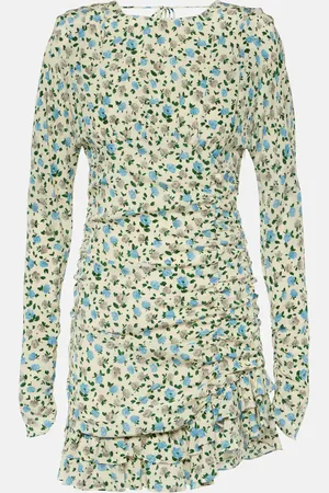 Alessandra Rich Floral open-back silk minidress