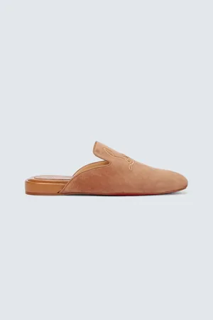 Christian Louboutin Navy Coolito Flat mules