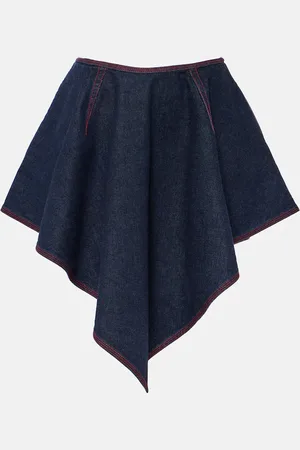 Alaïa Triangle asymmetric denim miniskirt