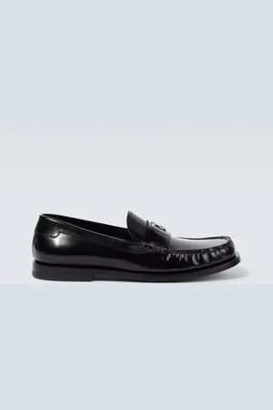 Dolce & Gabbana DG polished leather loafers