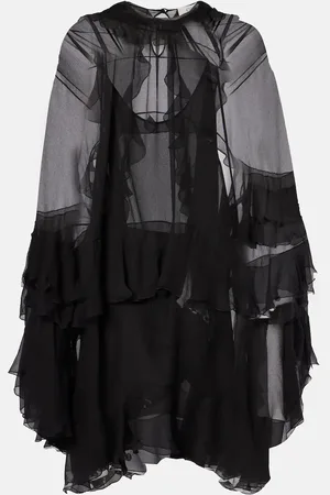 Chloé Ruffled silk chiffon minidress