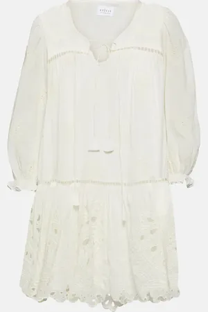 Velvet Renee embroidered cotton minidress