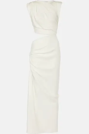 CHRISTOPHER ESBER Asymmetric draped maxi dress