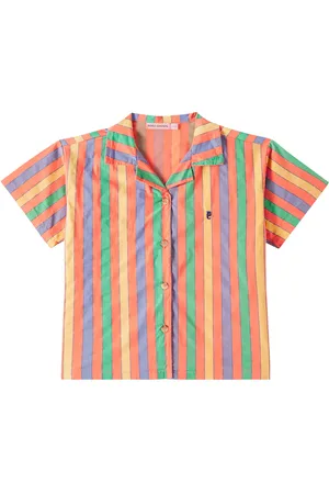 Bobo Choses Striped cotton-blend shirt