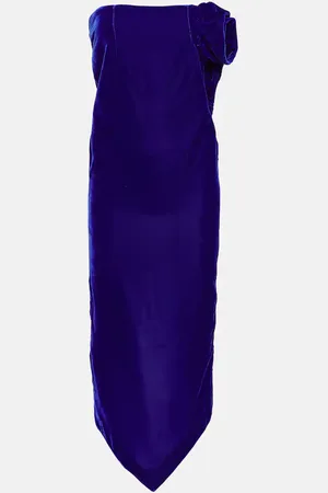 Didu Floral-appliquÃ© velvet maxi skirt