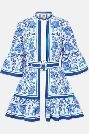 Farm Rio Printed cotton minidress