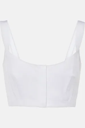 Alaïa Cotton crop top