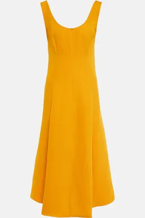 Vince Linen-blend midi dress